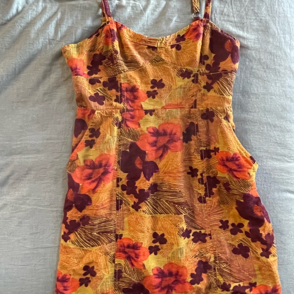 Urban Outfitters Orange Summer Mini Dress - Small